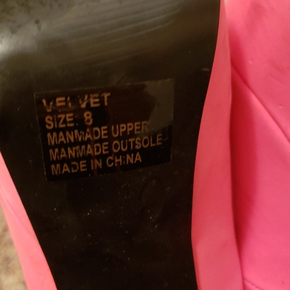 Hot Pink Barbiecore Spike Platform Heels - Picture 7 of 7